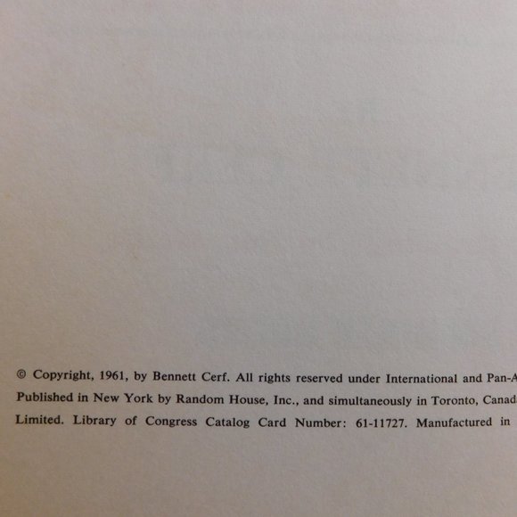 More Riddles by Bennett Cerf Vintage 1961 Hard Cover Book - Picture 4 of 8